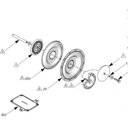 Kit reparatie Husky 3300 Graco 25A875